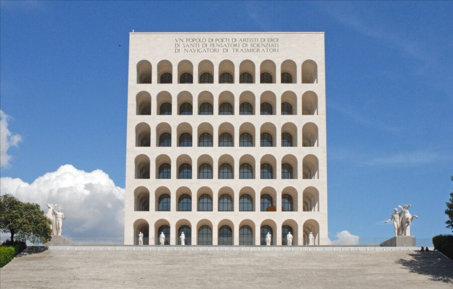 Le palais de la civilisation du travail, à Rome.